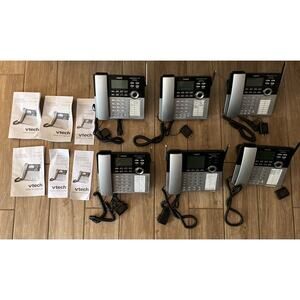 Vtech (1) CM18445 4-Line Corded Business Phone System Wireless & 5 CM18245